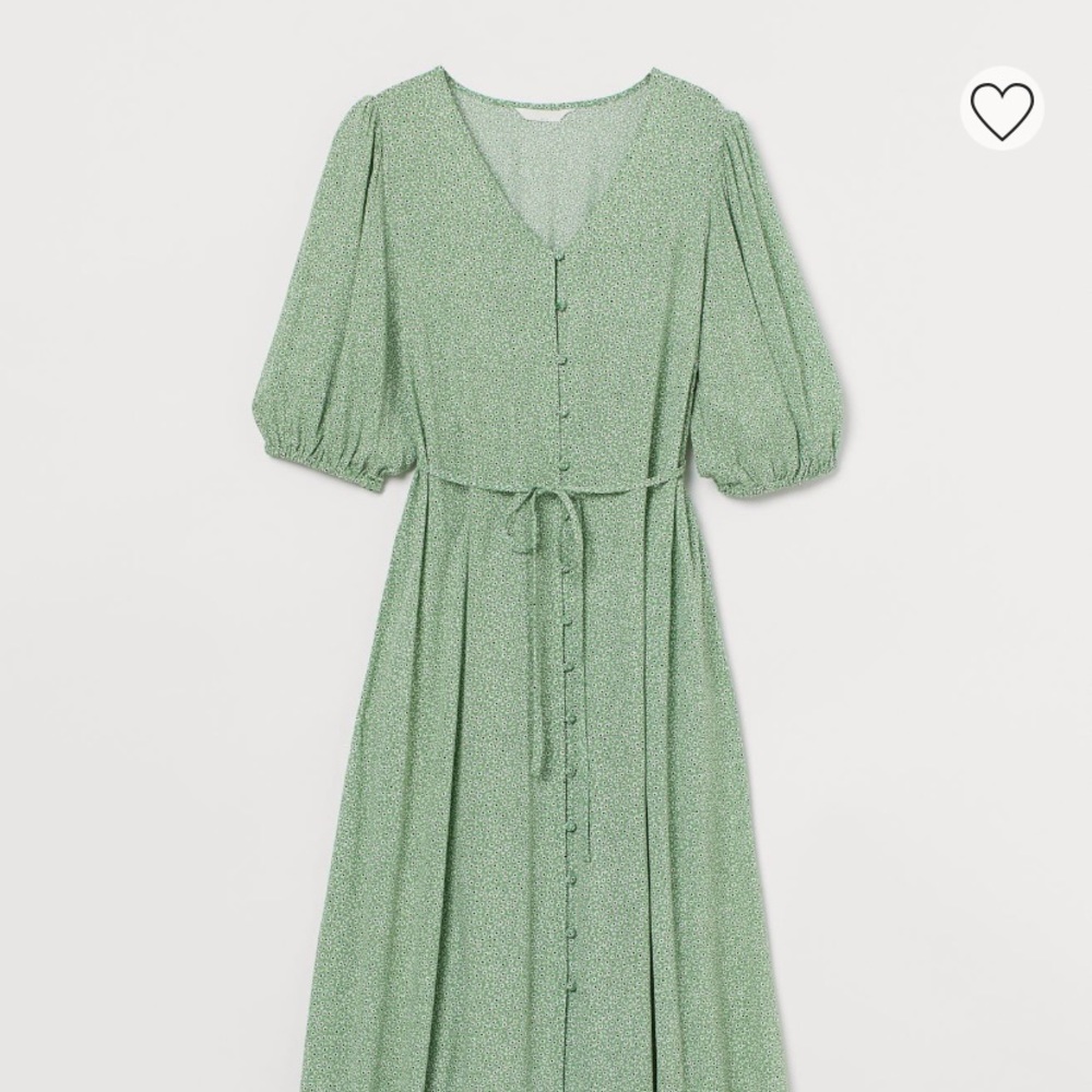 H&M Puff-sleeved Dress